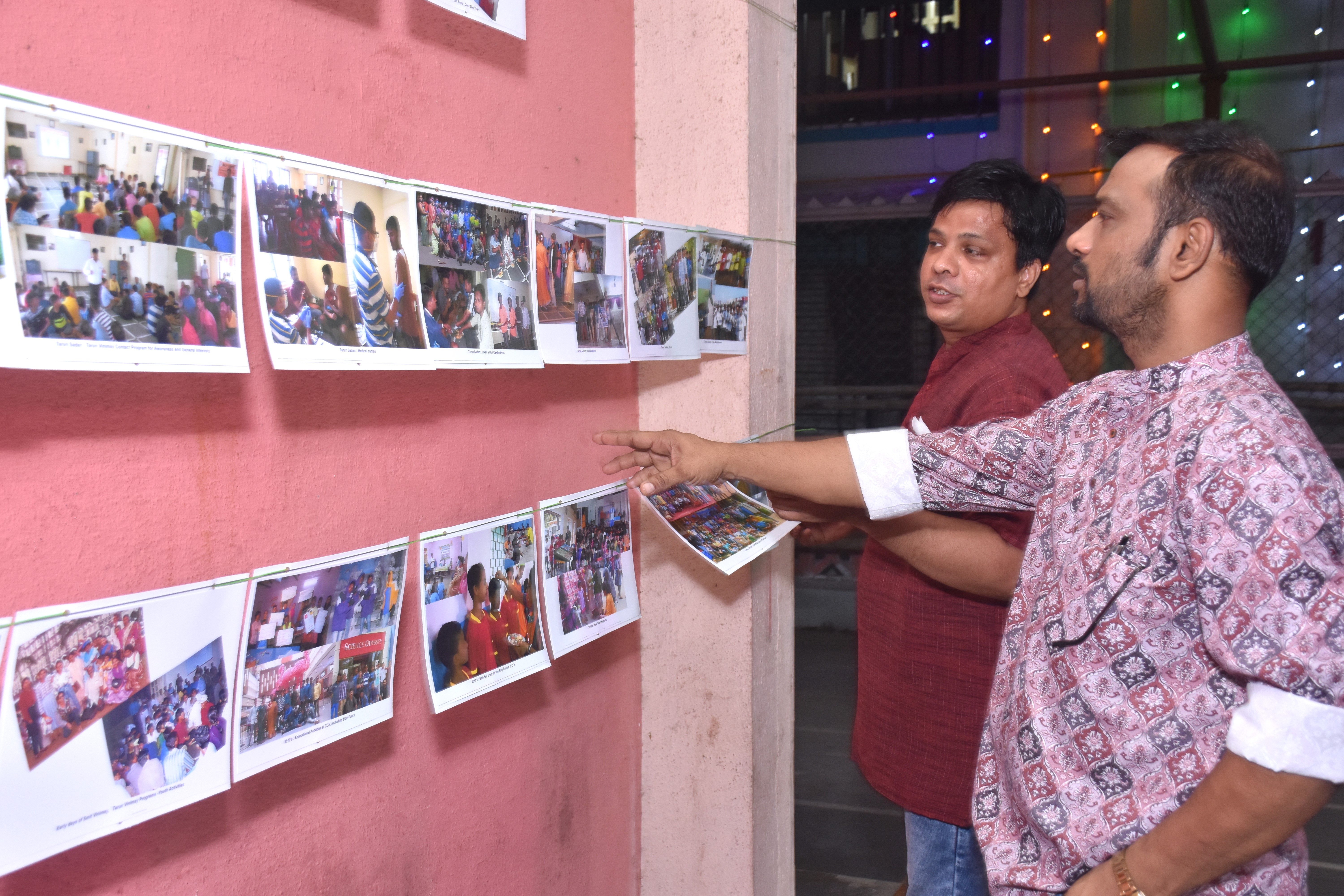 Meeting with the donors, volunteers and well-wishers